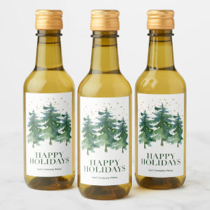Winter Forest Company Holiday Wine Label