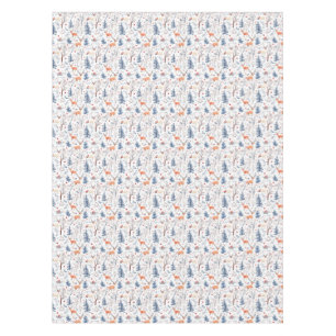 Winter Forest Deer Woodland Tablecloth