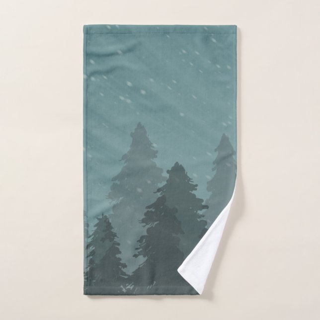 Winter Forest Hand Towel (Hand Towel)