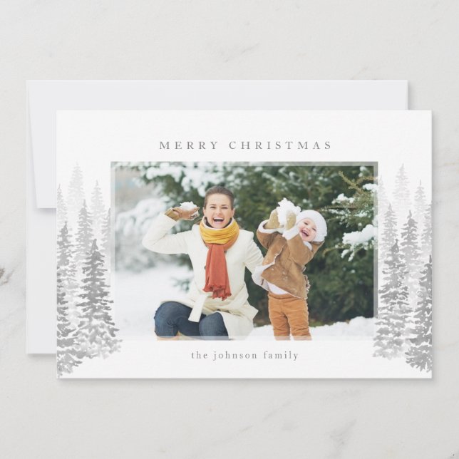 Winter Forest Holiday Card (Front)