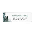 Winter Forest Holiday Return Address Labels