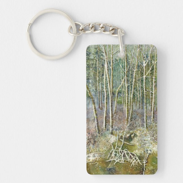 winter forest keychain (Front)