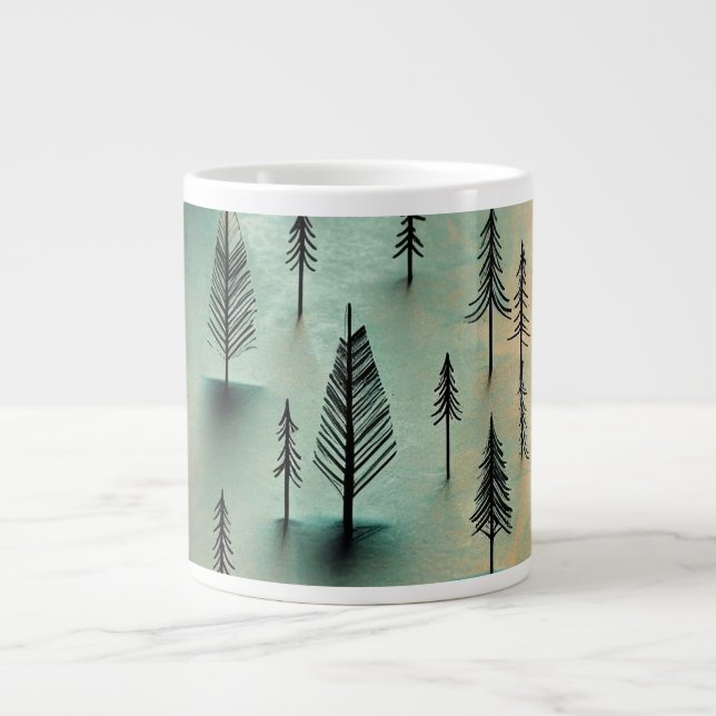 Winter forest large coffee mug (Front)