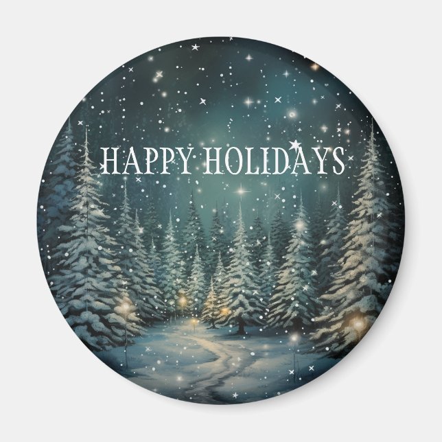 Winter Forest  Magnet (Front)