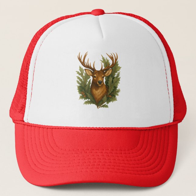 Winter Forest Majesty Trucker Hat (Front)