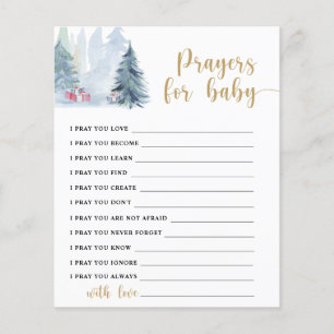 Winter forest - Party game   prayers for baby