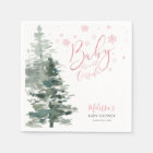 Winter Forest Pink It's Cold Outside Baby Shower