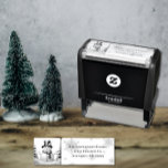Winter Forest Snowman Christmas Self-inking Stamp<br><div class="desc">Personalize a whimsical stamp for your family this holiday season with a Winter Forest Snowman Christmas Self Inking Stamp. Stamp design features a cute snowman in a charming top hat and scarf standing in a winter forest scene with falling snow. Perfect for crafts, gift giving or sending out holiday greetings...</div>