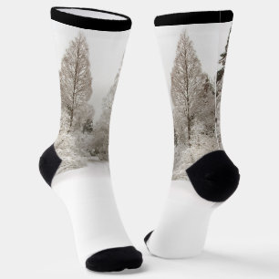 Winter Forest Socks Festive Snow Socks