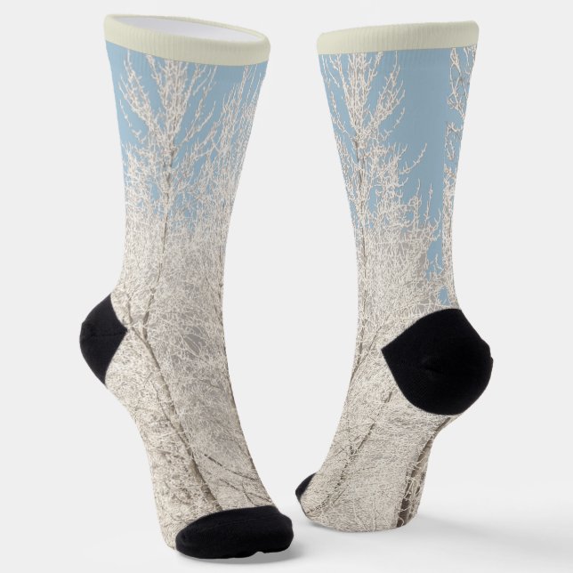 Winter Forest Socks Snow Camouflage Socks  (Angled)