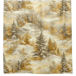 Winter Forest Toile de Jouy Pattern (1)