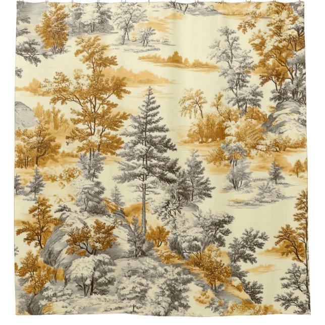 Winter Forest Toile de Jouy Pattern (11) (Front)