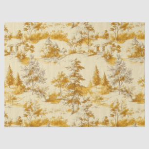 Winter Forest Toile de Jouy Pattern (3) Tissue Paper
