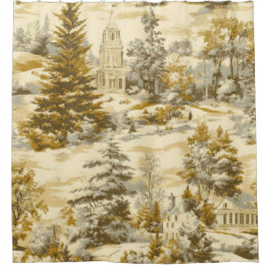 Winter Forest Toile de Jouy Pattern (4)