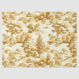 Winter Forest Toile de Jouy Pattern (5) Tissue Paper