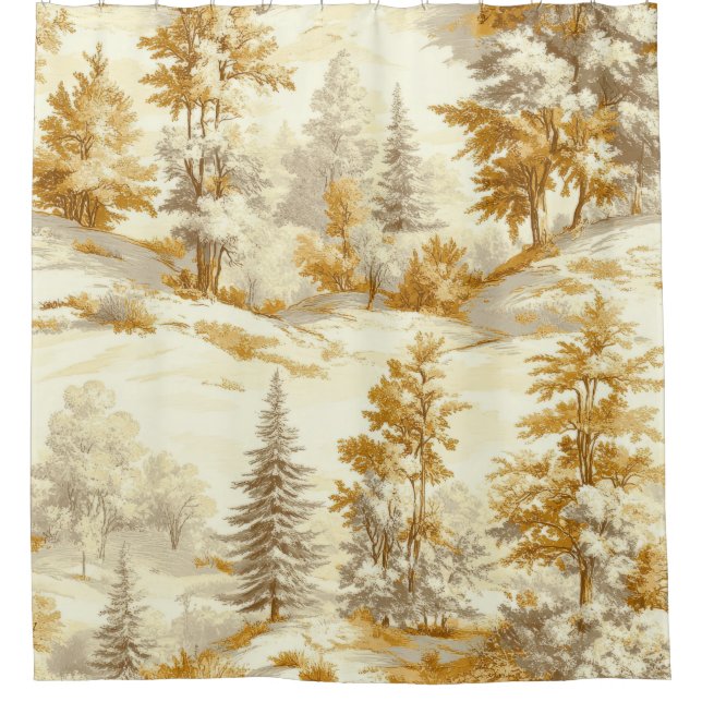 Winter Forest Toile de Jouy Pattern (6) (Front)