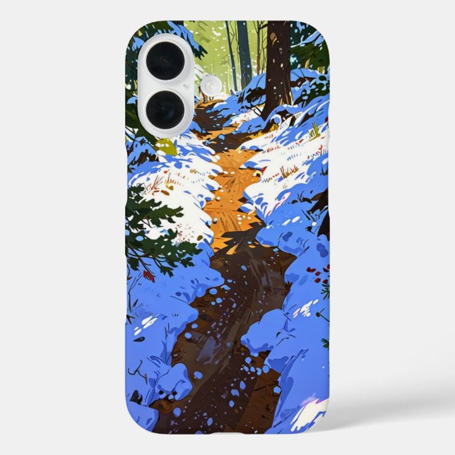 Winter Forest Trail Case-Mate iPhone Case (Back)