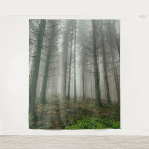 Winter forest trees #11 tapestry