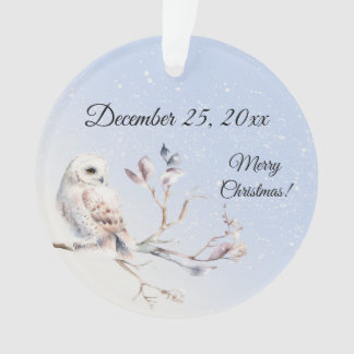 Winter Forest Watercolor Ornament