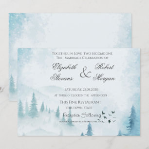 Winter Forest Wedding Invitation