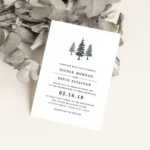 Winter Forest Wedding Invitation