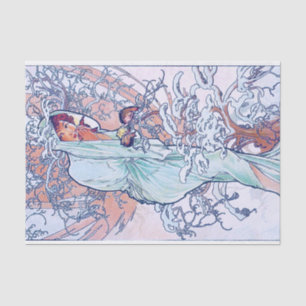 Winter (Four Seasons), Alphonse Mucha Tissue Paper