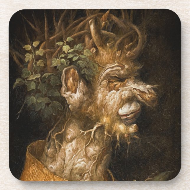 Winter Four Seasons Giuseppe Arcimboldo Coaster (Front)