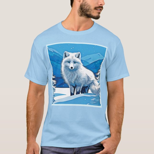 Winter Fox Art T-Shirt (Front)