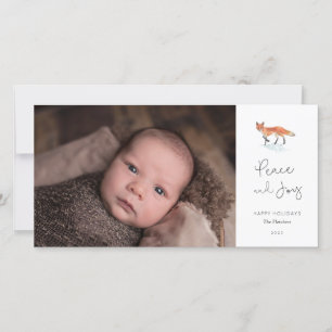 Winter Fox Carte photo de vacances