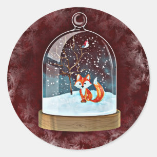 winter fox stickers