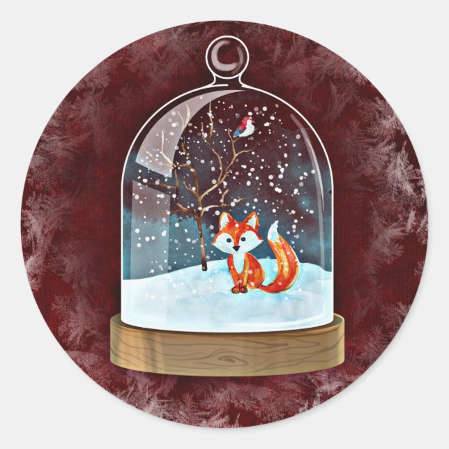 winter fox stickers (Front)
