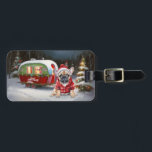 Winter French Bulldog Caravan Christmas Adventure  Luggage Tag<br><div class="desc">Embrace the magic of a snowy winter night as a caravan glides gracefully through the moonlit landscape. The serene beauty of the glistening snow and the enchanting glow of the moon create a captivating scene,  promising an unforgettable Christmas adventure filled with warmth,  joy,  and cherished memories.</div>