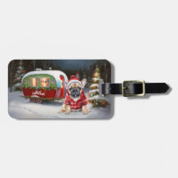 Winter French Bulldog Caravan Christmas Adventure 