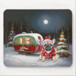 Winter French Bulldog Caravan Christmas Adventure  Mouse Pad<br><div class="desc">Embrace the magic of a snowy winter night as a caravan glides gracefully through the moonlit landscape. The serene beauty of the glistening snow and the enchanting glow of the moon create a captivating scene,  promising an unforgettable Christmas adventure filled with warmth,  joy,  and cherished memories.</div>