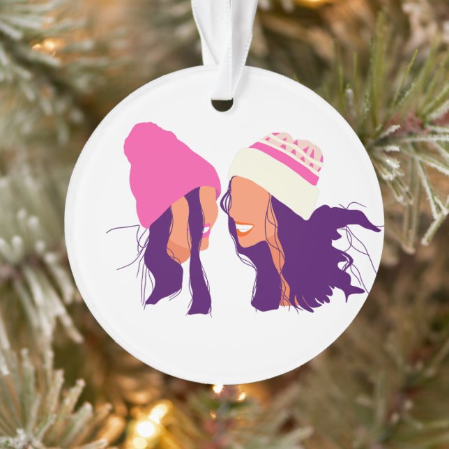 Winter Friends • Christmas Acrylic Ornament (Tree)