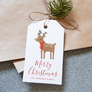 Winter Friends   Reindeer Holiday Gift Tags
