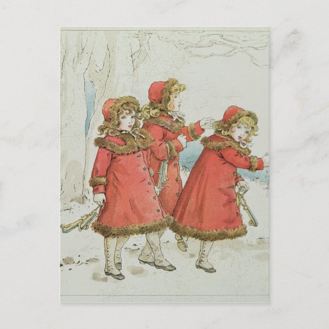 Winter' from April Baby's Book of Tunes, 1900 Postcard (Front)