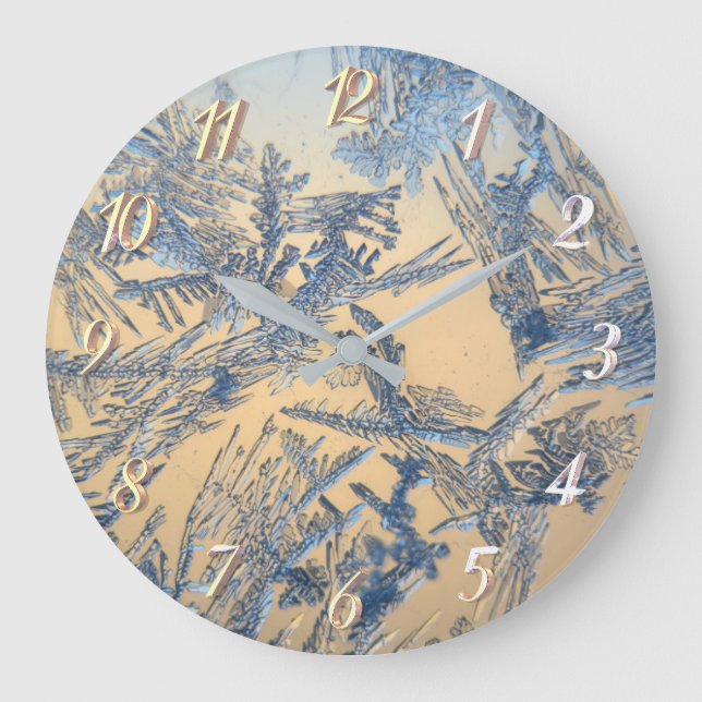 Winter frost large clock (Front)