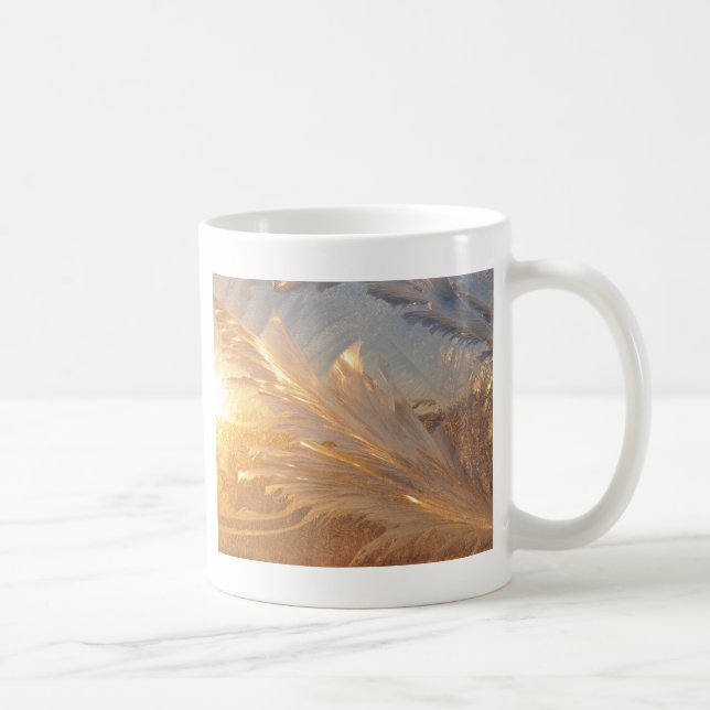 Winter Frost on Glass Coffee Mug (Right)