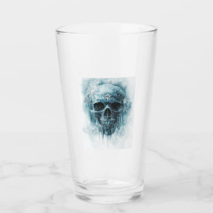 Winter Frost Skull Glass
