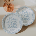 Winter Frost Snowflake Baby Shower Baby It's Cold Paper Plate<br><div class="desc">Planning a baby shower can be a delightful experience, and by choosing Creative Union Designs' Winter Frost Baby It's Cold Outside theme can simplify the process while adding a charming touch. The hand drawn winter wonderland frost and snowflakes on this design evoke a serene and whimsical atmosphere, perfect for celebrating...</div>