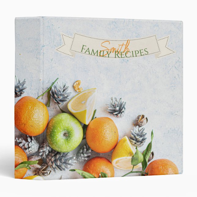 Winter Fruit Recipe Binder (Front/Spine)