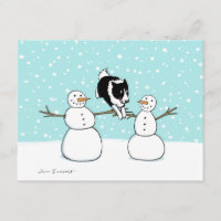 Winter Fun Border Collie | Dog Christmas Holiday