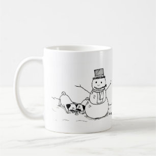 Winter Fun Pugs Coffee Mug