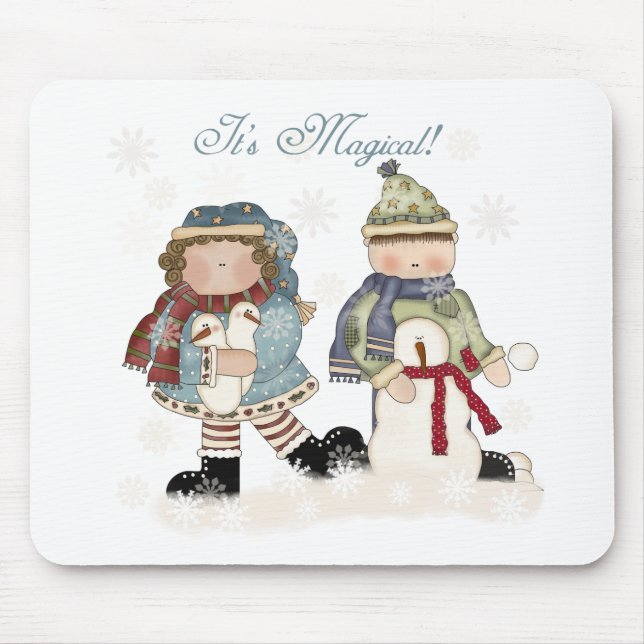 Winter Fun T-shirts and gifts Mouse Pad (Front)