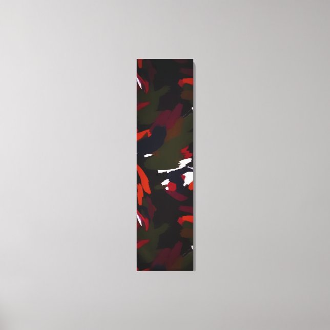 Winter Galaxy Abstract Artistic Brushstrokes Canvas Print (Front)