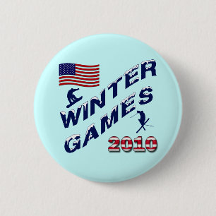WINTER GAMES 2010 2 INCH ROUND BUTTON