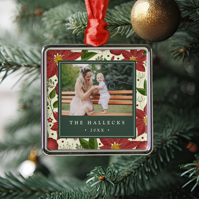 Winter Garden | Personalized Photo Metal Ornament (Creator Uploaded)