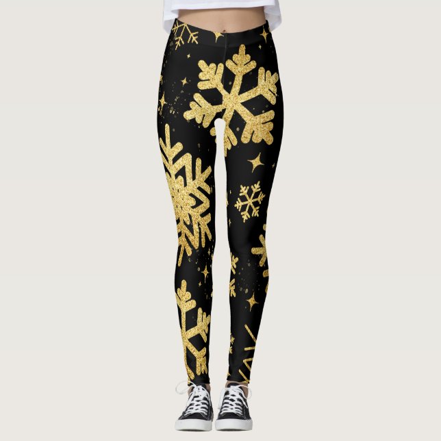 Winter Garnet Glow Luxe Leggings (Front)