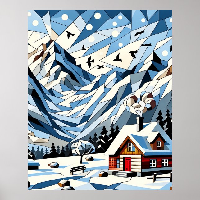 Winter Geometry Poster (Front)